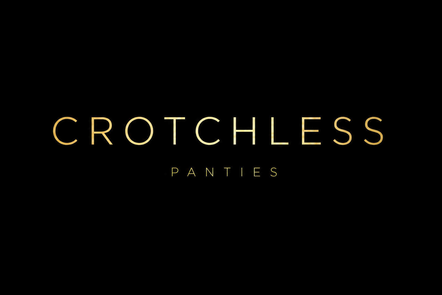 Crotchless panties